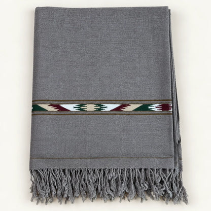 Stonage Sadabahar Swati Kaadi Shawl , Pure and Original Woolen, Grey Color