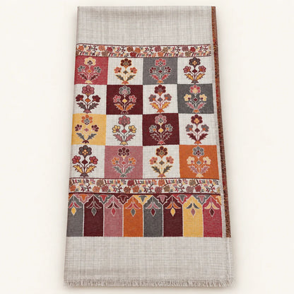 Zahra Multicolor Kani — Handmade Kashmiri Pure Wool Shawl (LKS-01)