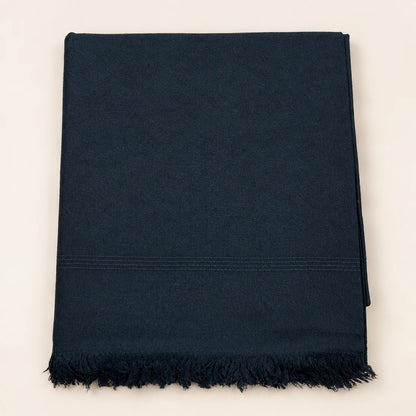 Swati Shawl Plain Black
