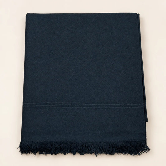 Swati Shawl Plain Black