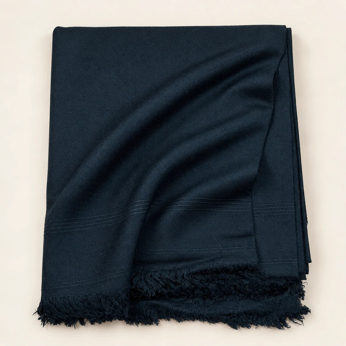 Swati Shawl Plain Black