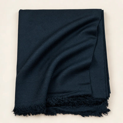 Swati Shawl Plain Black