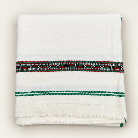 IBEX Pasham-e-Herati — Kashmiri Pasham Shawl, Off-White Color