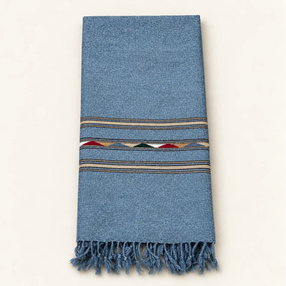 Handmade Soft , Wool Mufflers- Grey