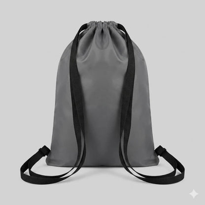 Drawstring Bag – , Waterproof, All-Purpose for Hajj Umrah College/Uni , Gym & Daily Use ( Light Grey)