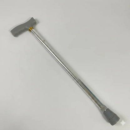 Premium Adjustable Aluminium Walking Stick – Elegant Silver Color