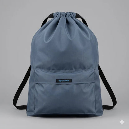 Drawstring Bag – , Waterproof, All-Purpose for Hajj Umrah College/Uni , Gym & Daily Use ( Blueish Grey)