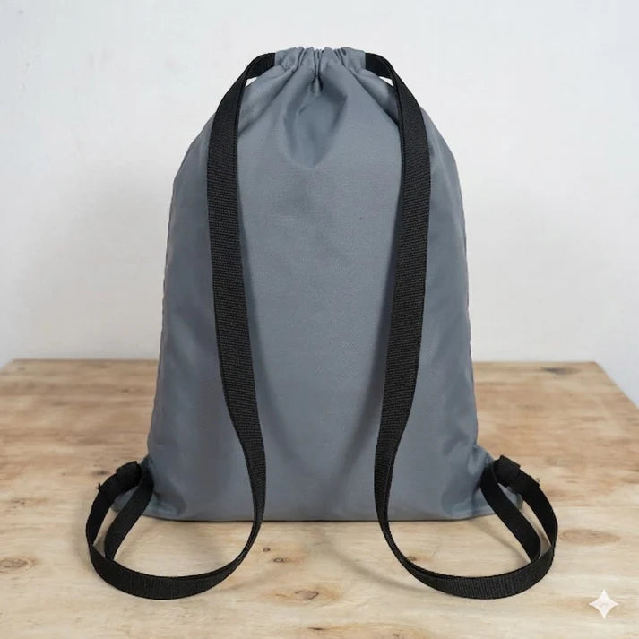 Drawstring Bag – , Waterproof, All-Purpose for Hajj Umrah College/Uni , Gym & Daily Use ( Blueish Grey)