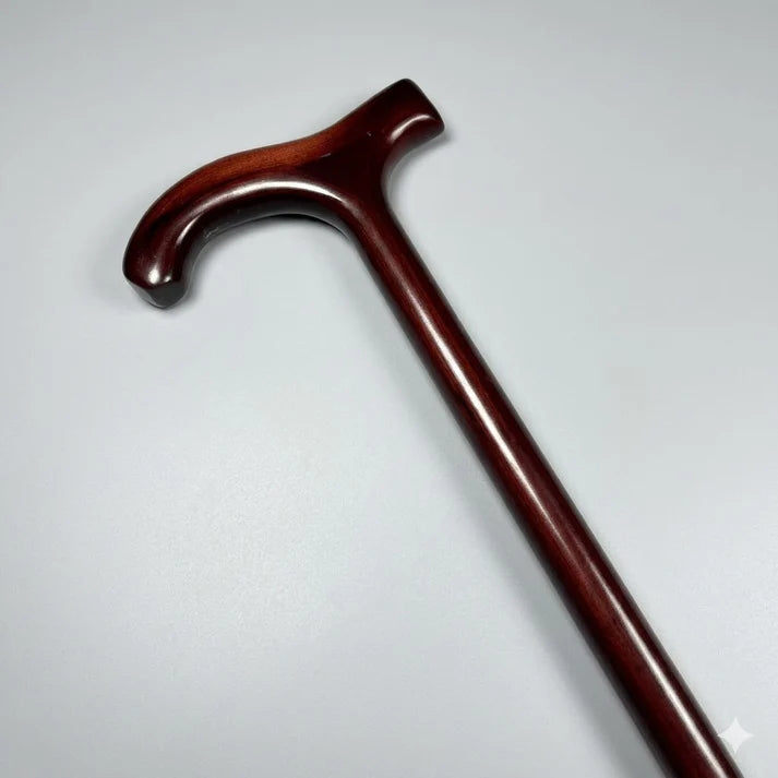 Smoothie Premium Walking Stick Dark Brown Color (T Shape)