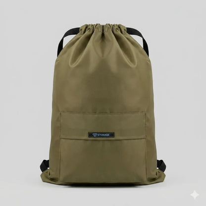 Drawstring Bag – , Waterproof, All-Purpose for Hajj Umrah College/Uni , Gym & Daily Use ( Olive Green)