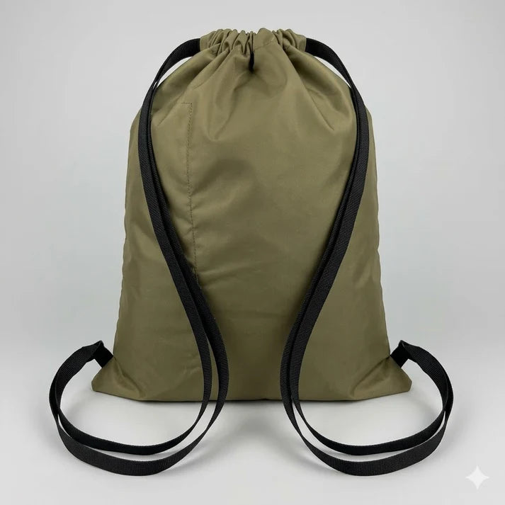 Drawstring Bag – , Waterproof, All-Purpose for Hajj Umrah College/Uni , Gym & Daily Use ( Olive Green)