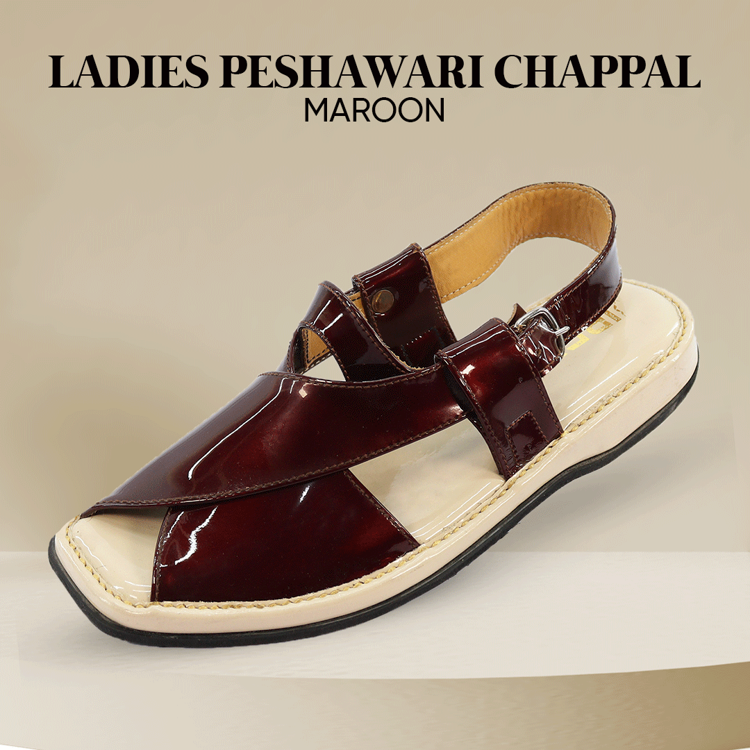 Ladies Peshawari Chappal Maroon.