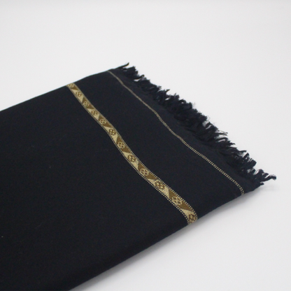 96 Pashmina Swati Shawl  Black Color