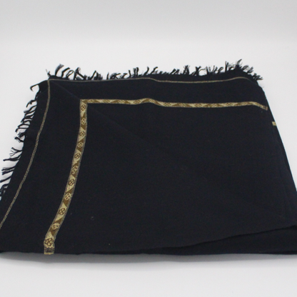 96 Pashmina Swati Shawl  Black Color