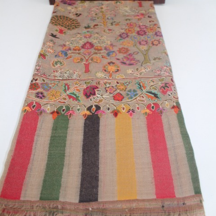 Kashmiri Shathosh Shawl Multi Color